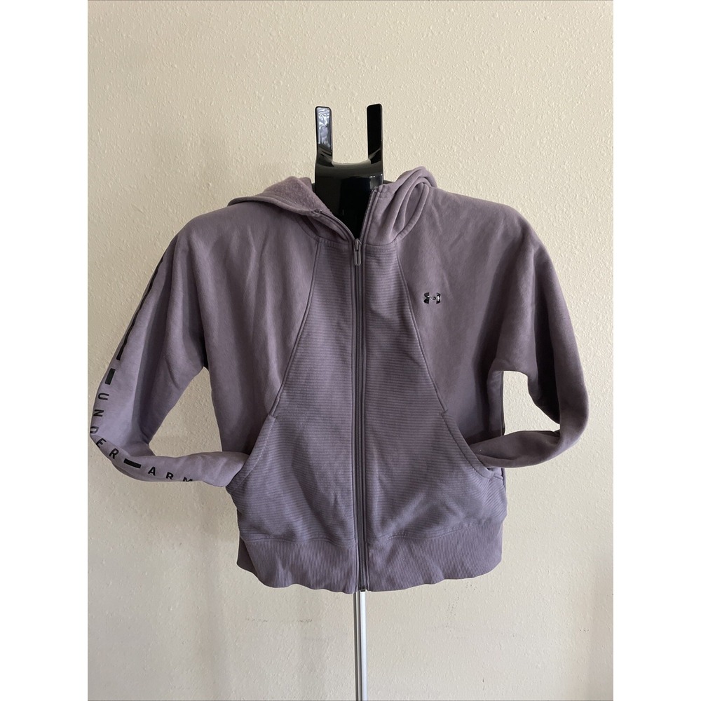 Under Armour Jacket Women Size Small Lavender Full Zip Active wear